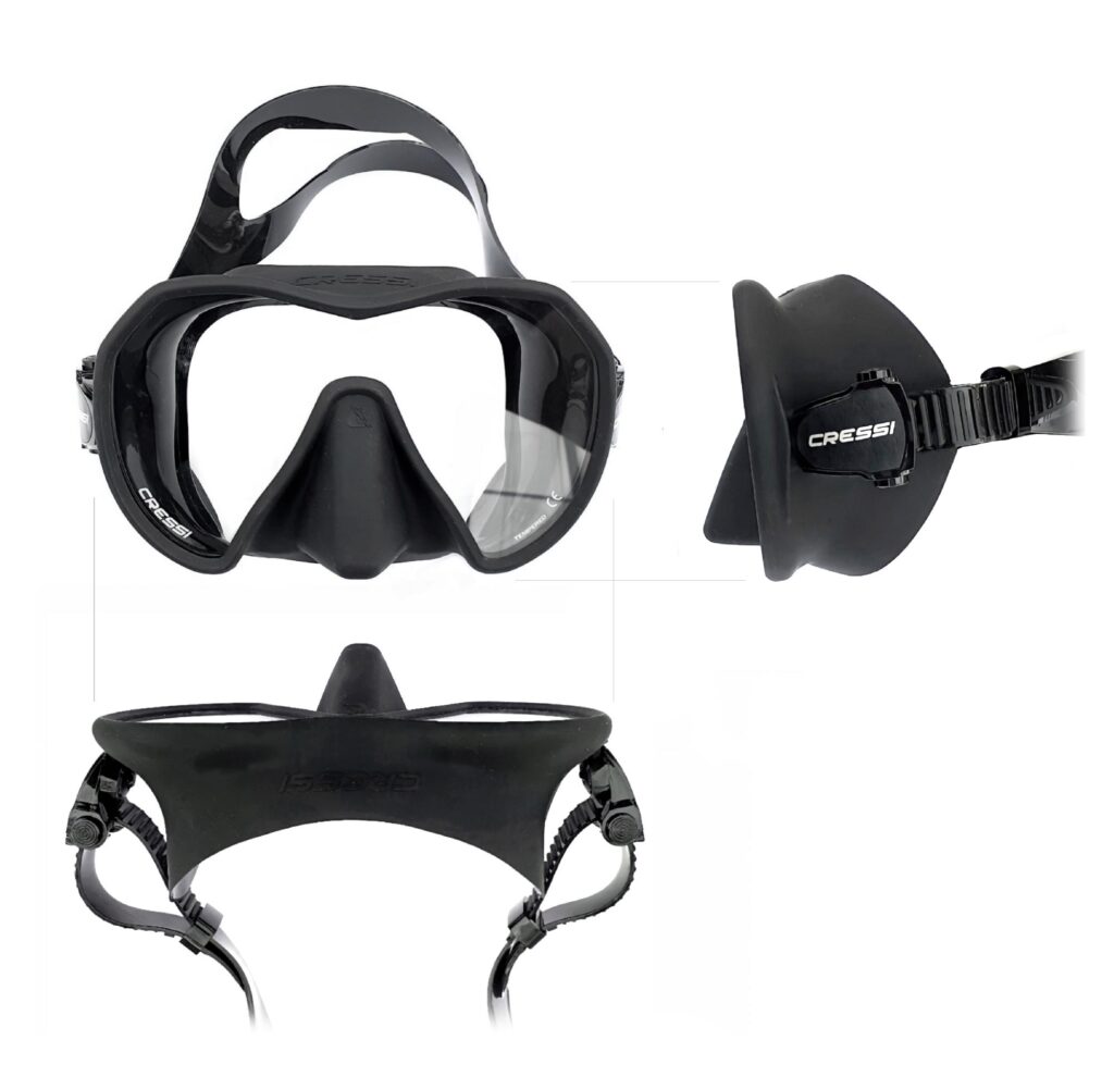 Diving mask Cressi_Z1_FRENTE_CENIT_LATERAL