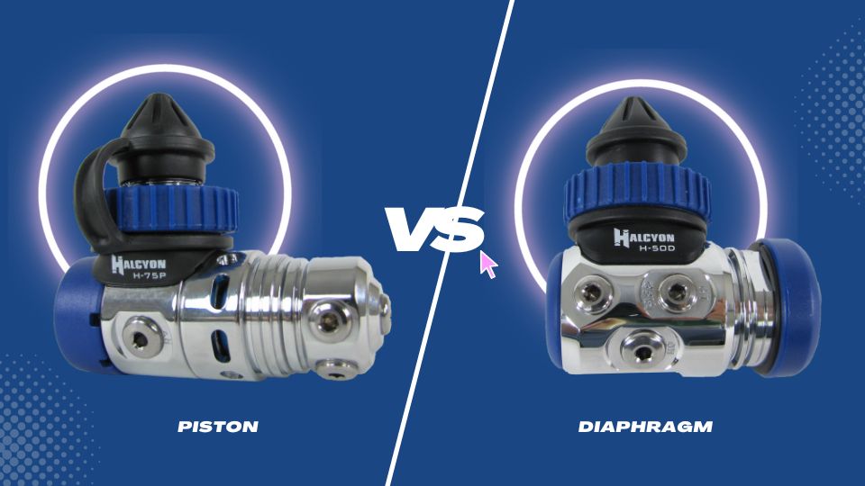 piston vs. diaphragm scuba diving regulator